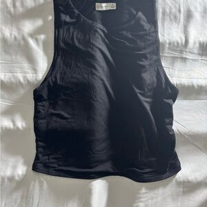 Gentle Fawn Black Ribbed Scoop Neck Tank